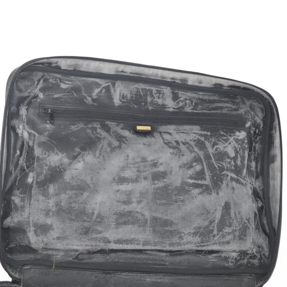 GUCCI Micro GG Canvas Web Sherry Line Trunk Black Gold Auth AMZ086