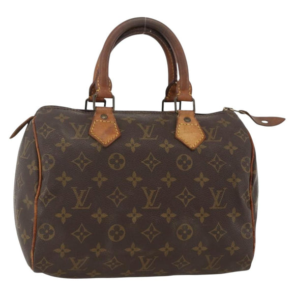 LOUIS VUITTON Monogram Speedy 25 Hand Bag M41528 LV Auth AMZ091