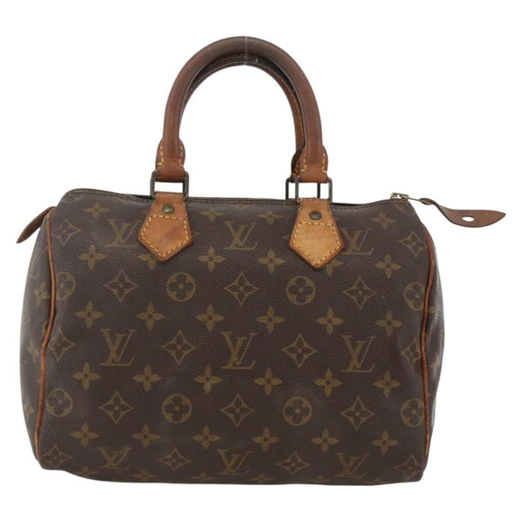 LOUIS VUITTON Monogram Speedy 25 Hand Bag M41528 LV Auth AMZ091