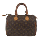 LOUIS VUITTON Monogram Speedy 25 Hand Bag M41528 LV Auth AMZ091-2