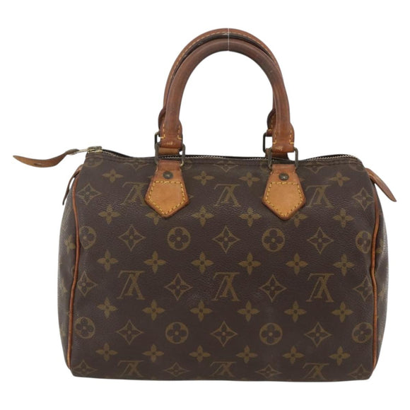 LOUIS VUITTON Monogram Speedy 25 Hand Bag M41528 LV Auth AMZ091