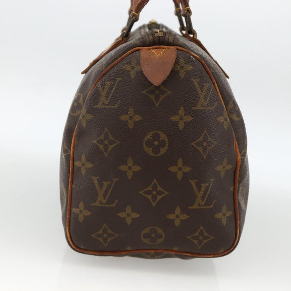 LOUIS VUITTON Monogram Speedy 25 Hand Bag M41528 LV Auth AMZ091