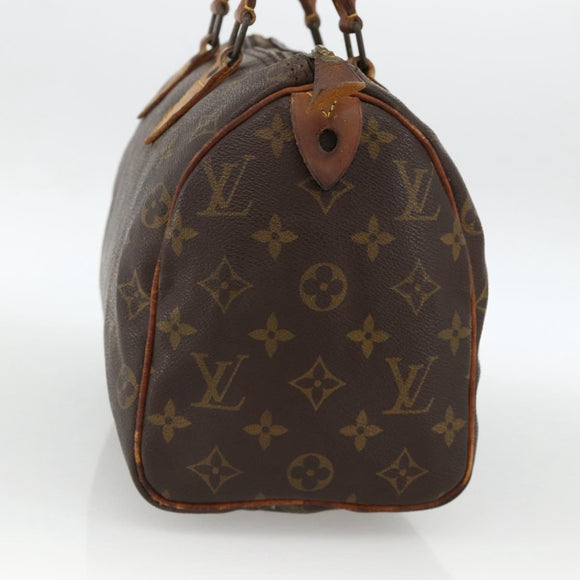 LOUIS VUITTON Monogram Speedy 25 Hand Bag M41528 LV Auth AMZ091