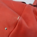 Salvatore Ferragamo Tote Bag Leather Red Silver Auth AMZ101A-15