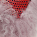 FENDI Hand Bag Fur Pink Silver Auth AMZ103V-13