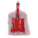 FENDI Handtasche Fell Rosa Silber Original AMZ103V-2