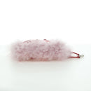 FENDI Hand Bag Fur Pink Silver Auth AMZ103V-5