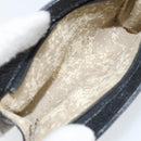 CHANEL COCO Mark Pouch Caviar Skin Black Gold CC Auth AMZ108-9
