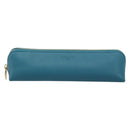 LOUIS VUITTON Trousse Elizabeth Pen Case Leather Blue LV Auth AMZ109A-2