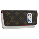LOUIS VUITTON Monogram NBA Etui Lunette Woody Glasses Case GI0561 Auth AMZ110M-1