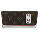 LOUIS VUITTON Monogram NBA Etui Lunette Woody Glasses Case GI0561 Auth AMZ110M-13