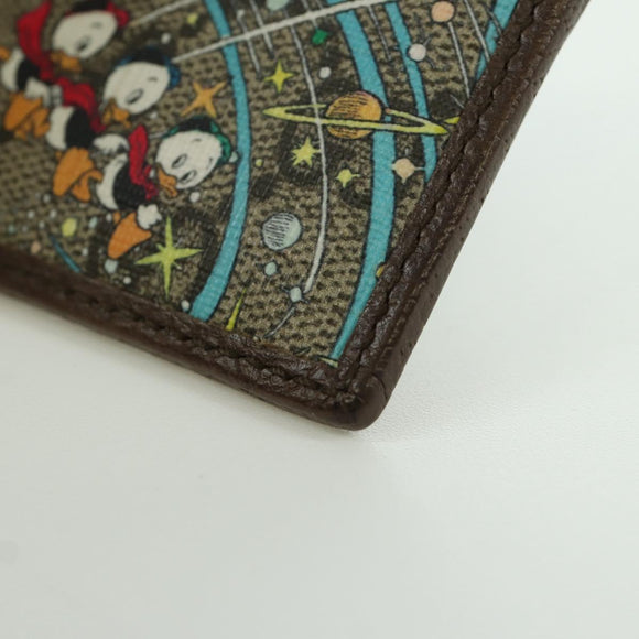 GUCCI GG Supreme GUCCIxDisney Card Case PVC Beige 647942 Auth AMZ111M