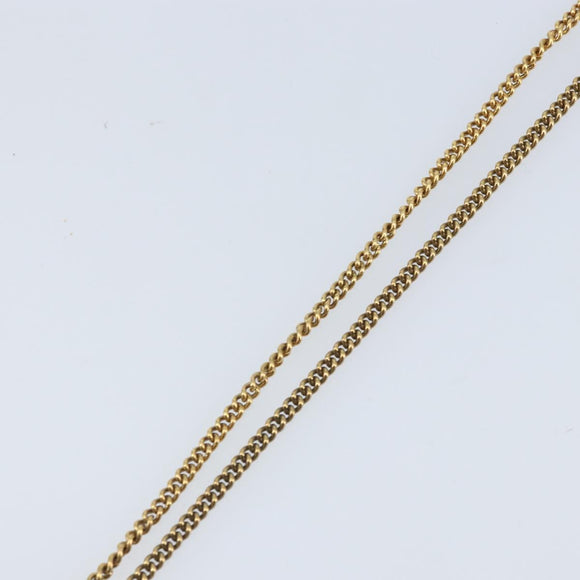 CELINE Necklace metal Gold Tone Auth AMZ113A