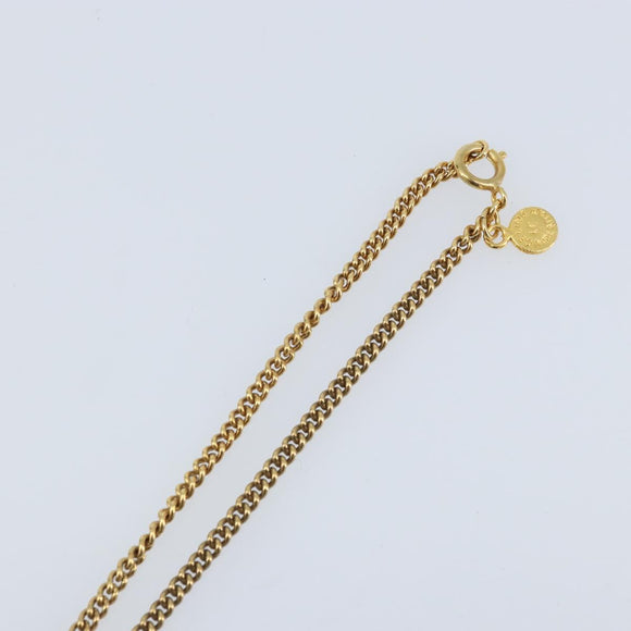 CELINE Necklace metal Gold Tone Auth AMZ113A