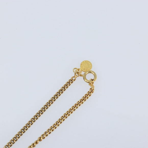 CELINE Necklace metal Gold Tone Auth AMZ113A