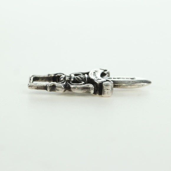 Chrome Hearts Dagger Pendant Top Ag925 Silver Auth AMZ117SM