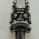 Chrome Hearts Dagger Pendant Top Ag925 Silver Auth AMZ117SM-8