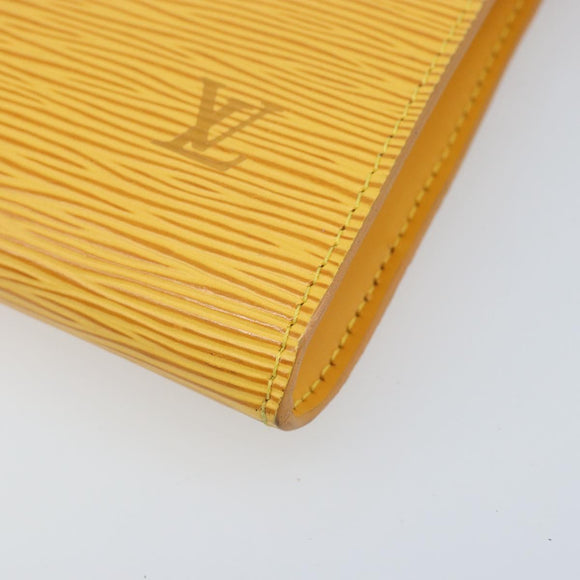 LOUIS VUITTON Epi Pochette Accessoires Pouch Yellow M52989 LV Auth AMZ123A
