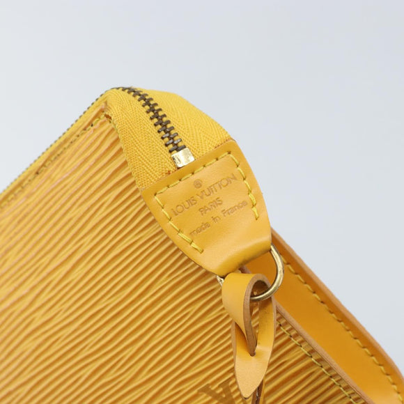 LOUIS VUITTON Epi Pochette Accessoires Pouch Yellow M52989 LV Auth AMZ123A