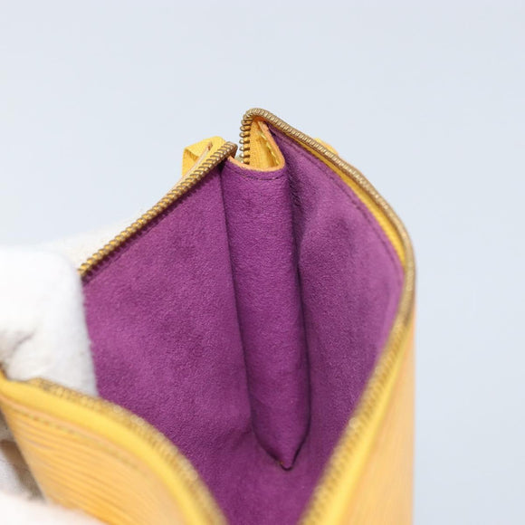 LOUIS VUITTON Epi Pochette Accessoires Pouch Yellow M52989 LV Auth AMZ123A