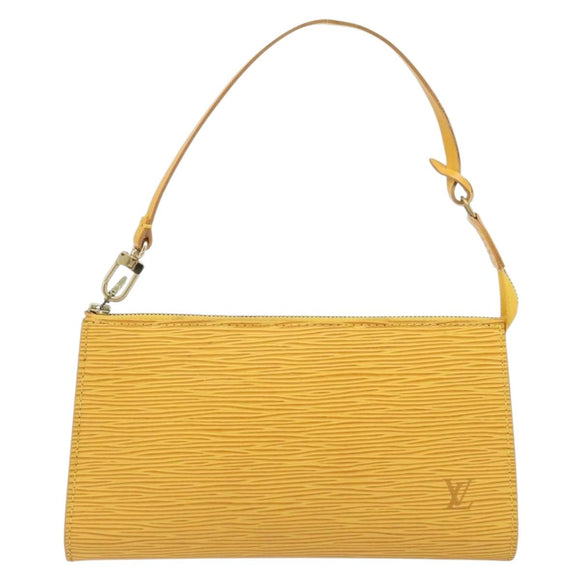 LOUIS VUITTON Epi Pochette Accessoires Pouch Yellow M52989 LV Auth AMZ123A