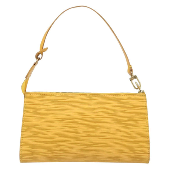 LOUIS VUITTON Epi Pochette Accessoires Pouch Yellow M52989 LV Auth AMZ123A
