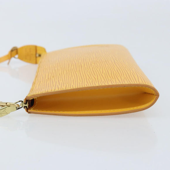 LOUIS VUITTON Epi Pochette Accessoires Pouch Yellow M52989 LV Auth AMZ123A