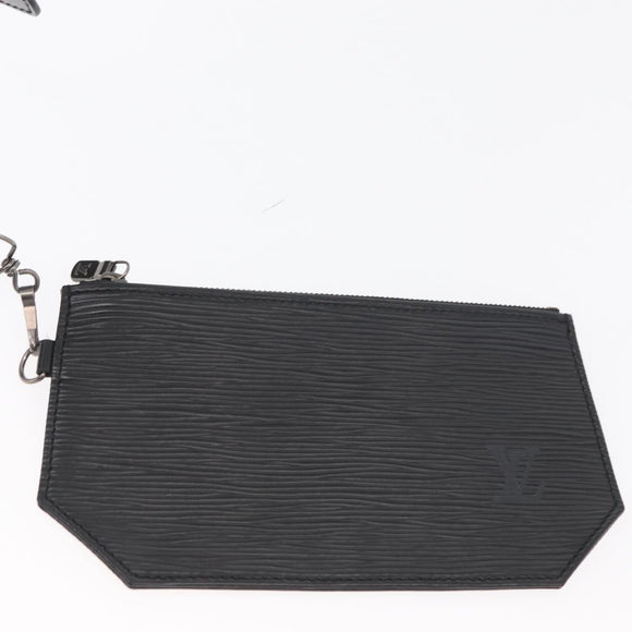 LOUIS VUITTON Epi Sac Depaule GM Shoulder Bag Black M80155 LV Auth AMZ124