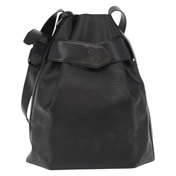 LOUIS VUITTON Epi Sac Depaule GM Shoulder Bag Black M80155 LV Auth AMZ124