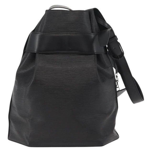 LOUIS VUITTON Epi Sac Depaule GM Shoulder Bag Black M80155 LV Auth AMZ124