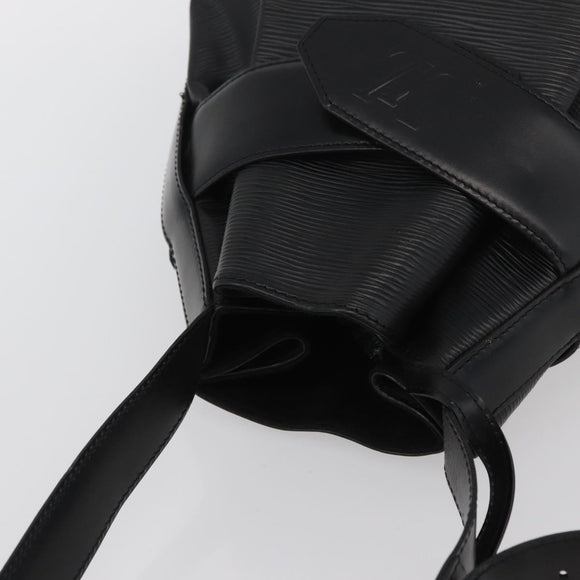 LOUIS VUITTON Epi Sac Depaule GM Shoulder Bag Black M80155 LV Auth AMZ124