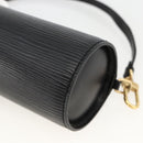 LOUIS VUITTON Epi Soufflot Pouch Black LV Auth AMZ126-14