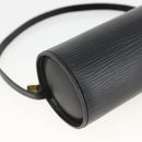 LOUIS VUITTON Epi Soufflot Pouch Black LV Auth AMZ126-15