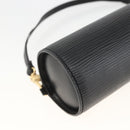 LOUIS VUITTON Epi Soufflot Pouch Black LV Auth AMZ126-17