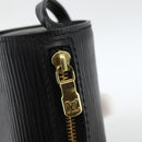 LOUIS VUITTON Epi Soufflot Pouch Black LV Auth AMZ126-10