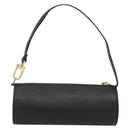 LOUIS VUITTON Epi Soufflot Pouch Black LV Auth AMZ126-2