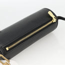 LOUIS VUITTON Epi Soufflot Pouch Black LV Auth AMZ126-6
