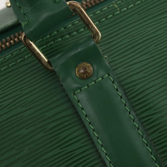 LOUIS VUITTON Epi Keepall 55 Boston Bag Green M42954 LV Auth AMZ128