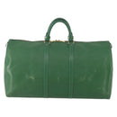 LOUIS VUITTON Epi Keepall 55 Boston Bag Green M42954 LV Auth AMZ128-13