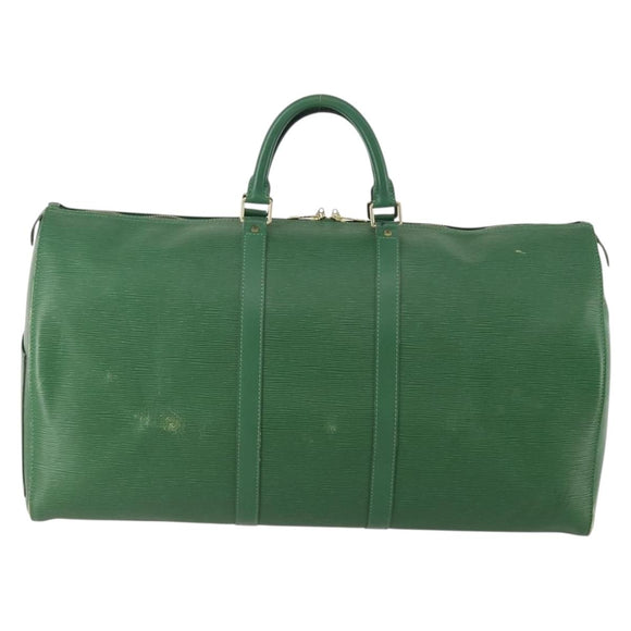 LOUIS VUITTON Epi Keepall 55 Boston Bag Green M42954 LV Auth AMZ128