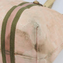 GUCCI GG Canvas Sherry Line Tote Bag Pink Gold Auth AMZ129-9