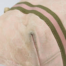 GUCCI GG Canvas Sherry Line Tote Bag Pink Gold Auth AMZ129-15