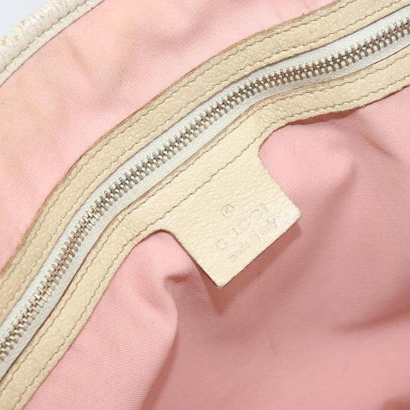 GUCCI GG Canvas Sherry Line Tote Bag Pink Gold Auth AMZ129