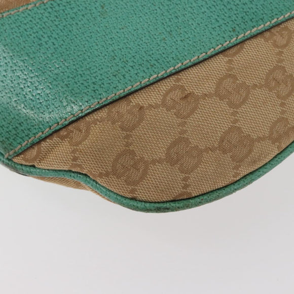 GUCCI GG Canvas Shoulder Bag Beige 124358 Auth AMZ130