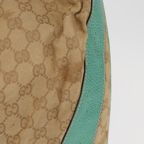 GUCCI GG Canvas Shoulder Bag Beige 124358 Auth AMZ130
