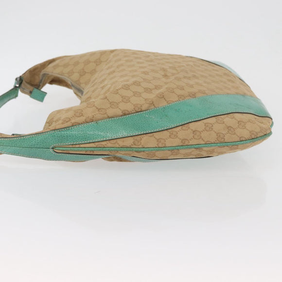GUCCI GG Canvas Shoulder Bag Beige 124358 Auth AMZ130