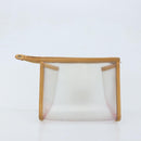 LOEWE Amazona 32 Hand Bag Vinyl Clear Silver Auth AMZ137-22