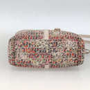FENDI Zucchino Canvas Hand Bag 2way Multicolor Gold Auth AMZ138A-5