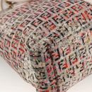FENDI Zucchino Canvas Hand Bag 2way Multicolor Gold Auth AMZ138A-18
