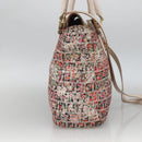 FENDI Zucchino Canvas Hand Bag 2way Multicolor Gold Auth AMZ138A-3